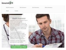 Tablet Screenshot of insuredyes.com